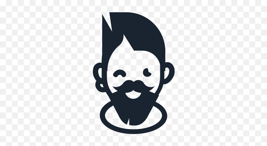 People Male Hipster Beard Moustache - Clip Art Emoji,Hipster Emoticons