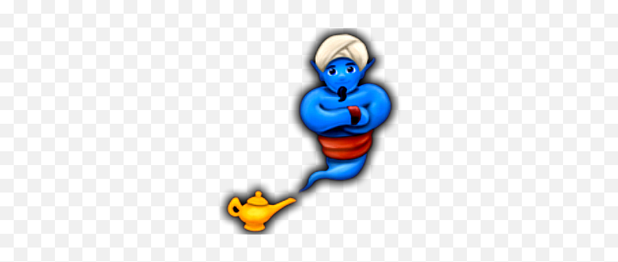 Six Single Emojis Xn - Clip Art,Genie Emoji