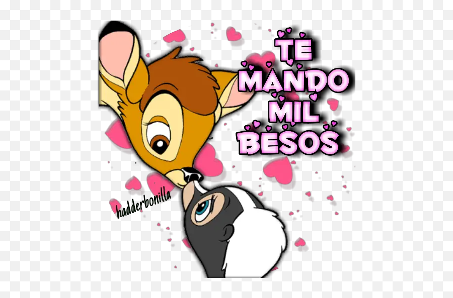 Bambi Amoroso Stickers For Whatsapp - Cartoon Emoji,Bambi Emoji