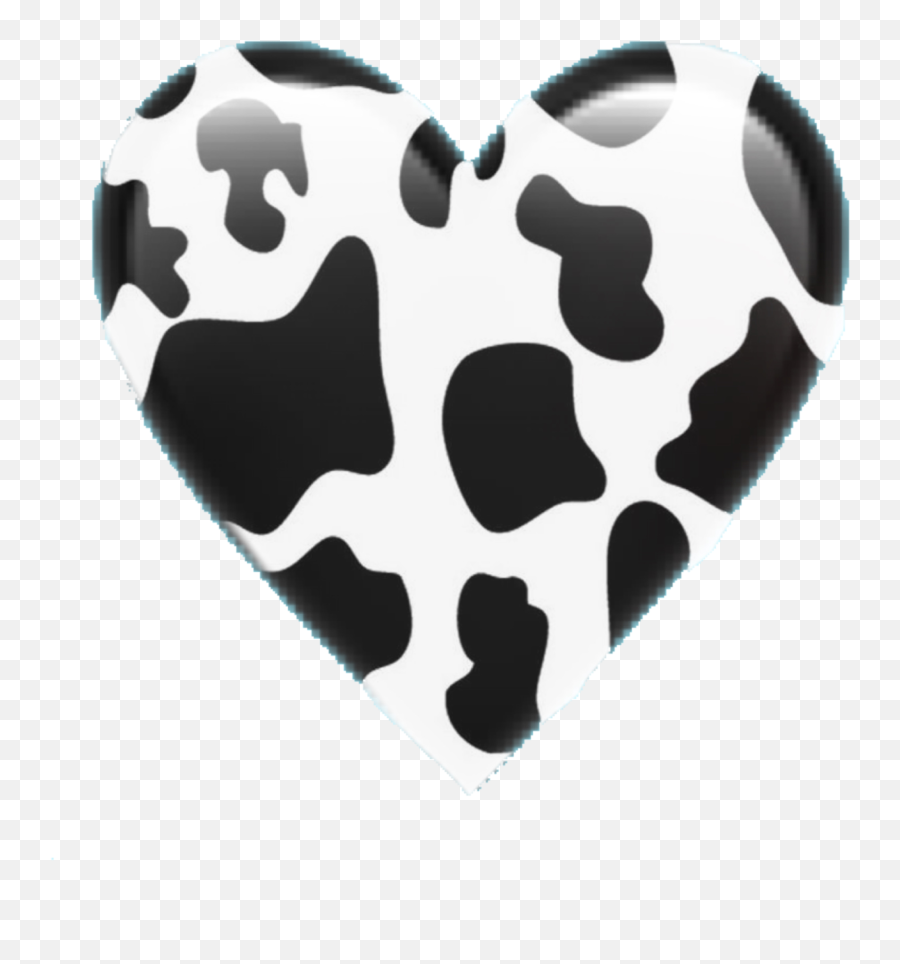 Cow Cowprint Sticker - Aesthetic Strawberry Cow Print Emoji,Cow Emoji Text