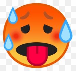 Hot Face Emoji Clipart - Meaning