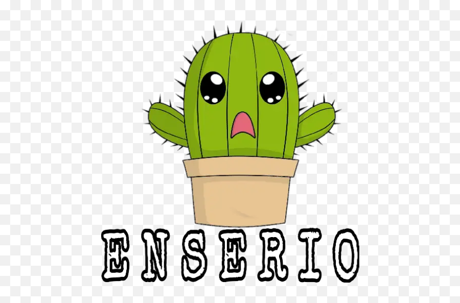 Cactus Lovers Stickers For Whatsapp - Sticker De Cactus Con Corazones Emoji,Succulent Emoji