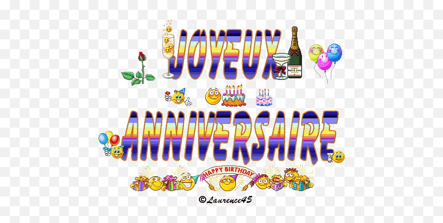 Joyeux Anniversaire Emojis Célébrer Votre Journée Joyeuse - Happy Birthday Nolwenn,Emojie Worl D