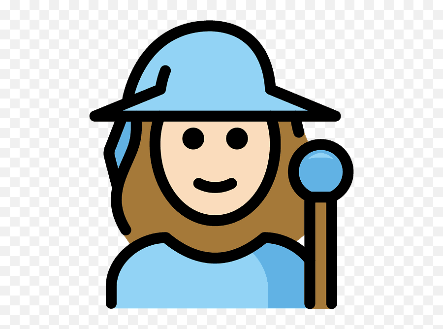 Woman Mage Emoji Clipart - Happy,Emoji Witch