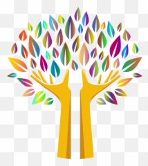 Tree Hands Fingers Green Ecological - International Self Care Day 2019 Emoji