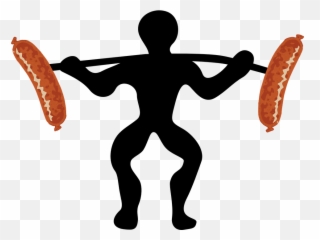 Free Sausage Food Illustrations - Lifting Weights Clipart Png Emoji