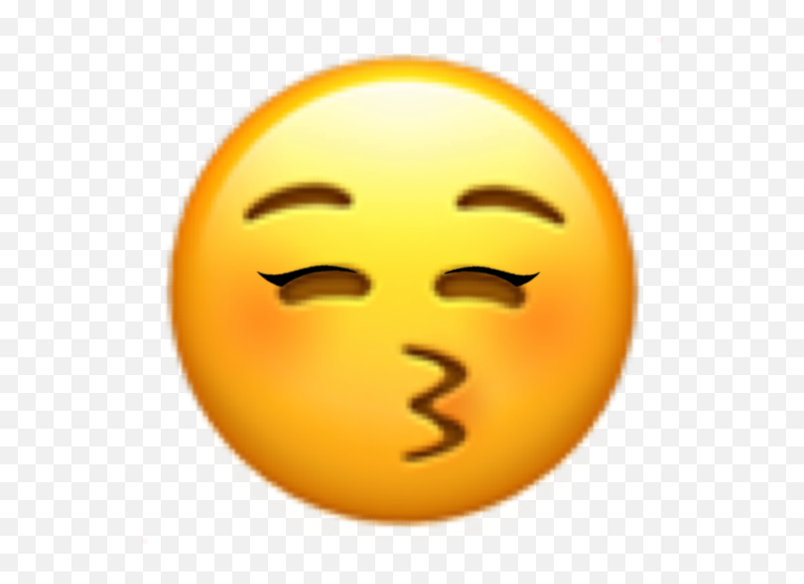 Kiss Emoji Smiley Yellow Face Head Wing - Kisses Emojis,The Kiss Emoji