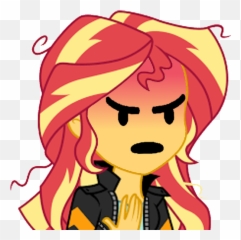 Sunset Grr - Sunset Shimmer Eg Emoji,Angry Emoji Meme