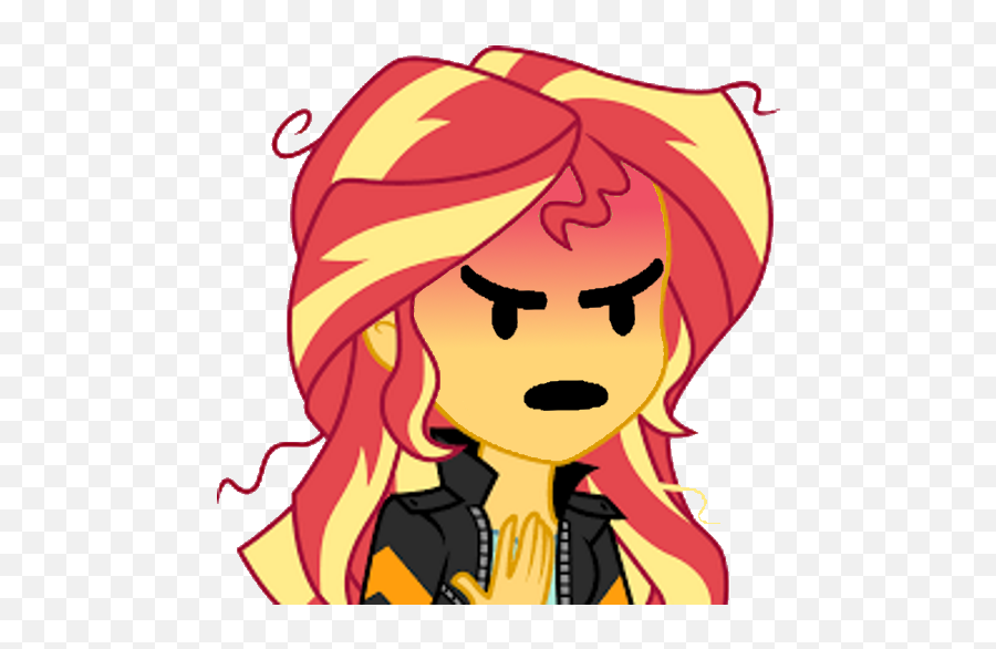 Sunset Grr - Sunset Shimmer Eg Emoji,Angry Emoji Meme