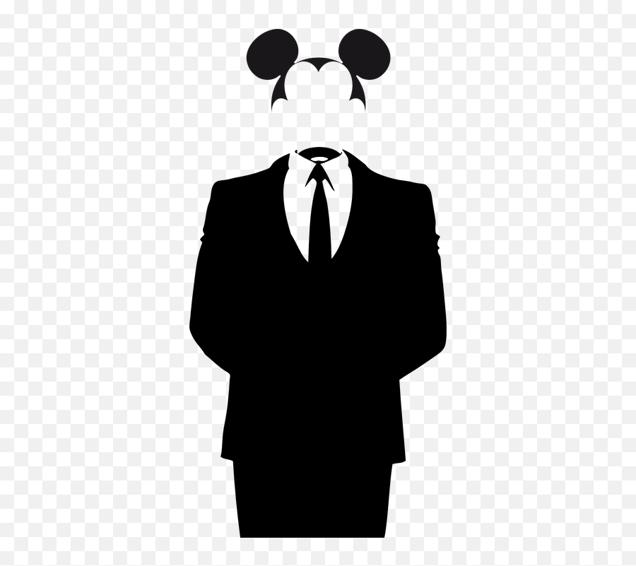 Kostenlose Anonymous Und Anonym - Mickey Mouse In A Suit Vector Emoji,Ass Emoticon
