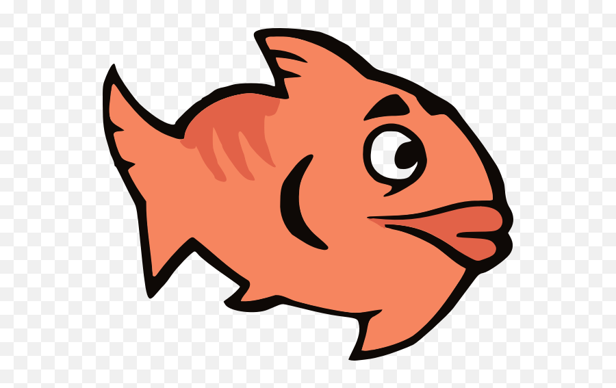 Orange Cartoon Fish - Line Cartoon Fish Transparent Emoji,Water Pistol Emoji