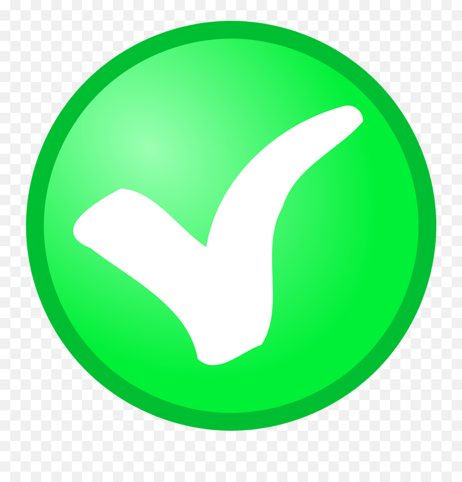 Check Circle Green Checkmark Confirm - Ok Clipart Emoji,Check Mark Emojis
