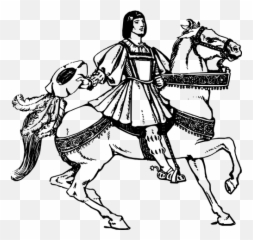 Horseman Siluett - Middle Age Art Png Emoji,Jeep Emoji