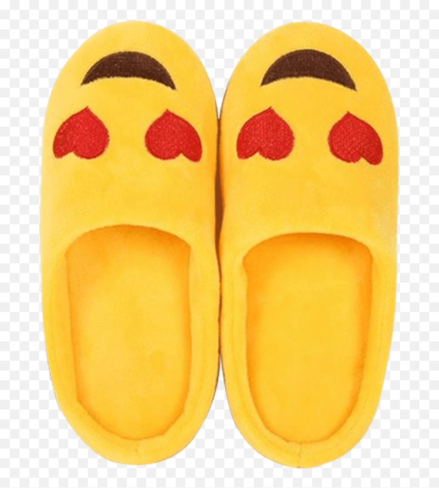 Plush Fluffy Emoji - Slipper,Emoji Slippers