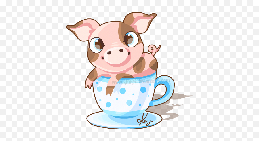 I Quite Simply Fancy The Tints Lines - Teacup Pig Drawing Emoji,Lady And Pig Emoji