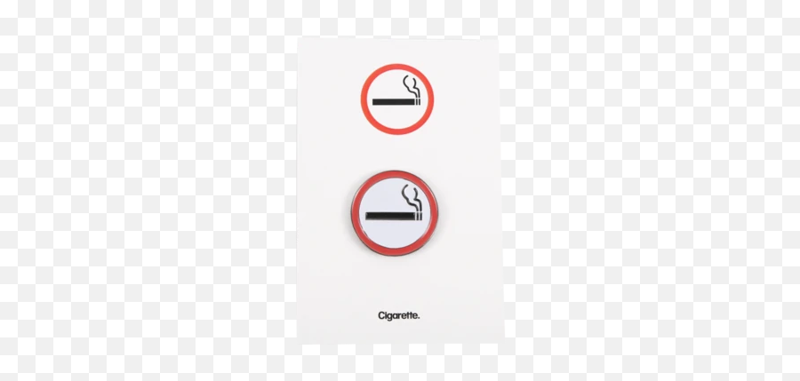 Cigarette Logo Enamel Pin - Circle Emoji,Cigarette Emoticon