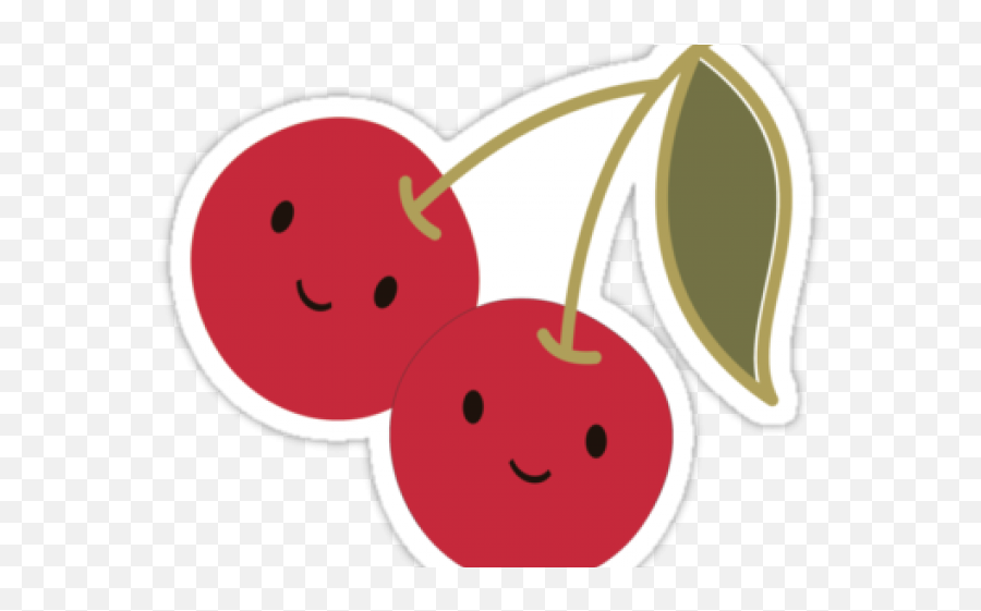 Cherry Clipart Kawaii - Kawaii Emoji,Happy Emoticon Kawaii