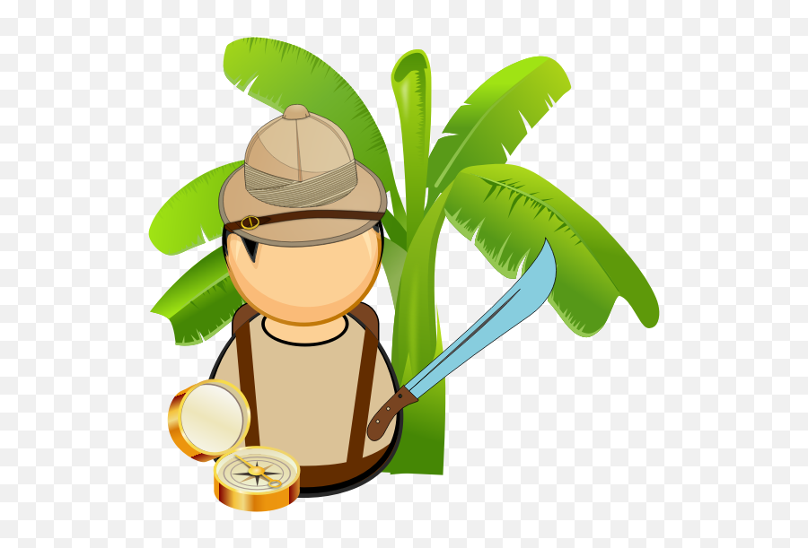 Jungle Explorer - Study Case About Animals And Plants Emoji,I Don't Know Emoticon