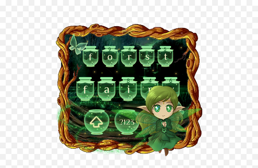 Anime Jungle Fairy Keyboard - Cartoon Emoji,Jungle Emoji