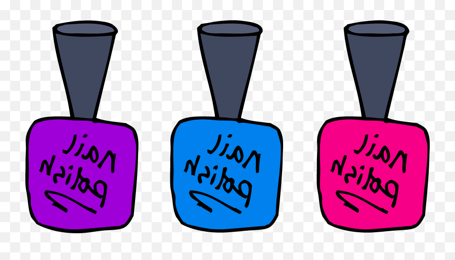 Paint Brush Cartoon Clipart - Nail Polish Emoji,Nails Emoji