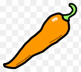Orange Chili Clipart - Pepper Emoji