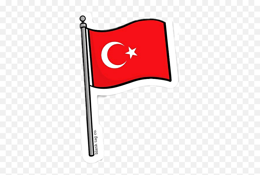 Ftestickers Turkey Turkish Flag - Clip Art Emoji,Turkey Flag Emoji