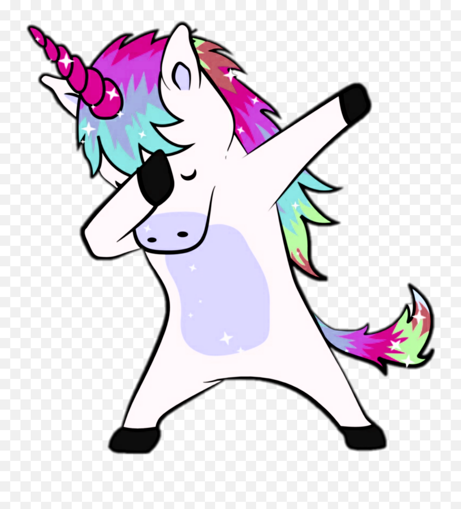 Freetoedit Unicorn Sparkle Sparkles - Dabbing Unicorn Free Clipart Emoji,Dabbing Emoji Copy