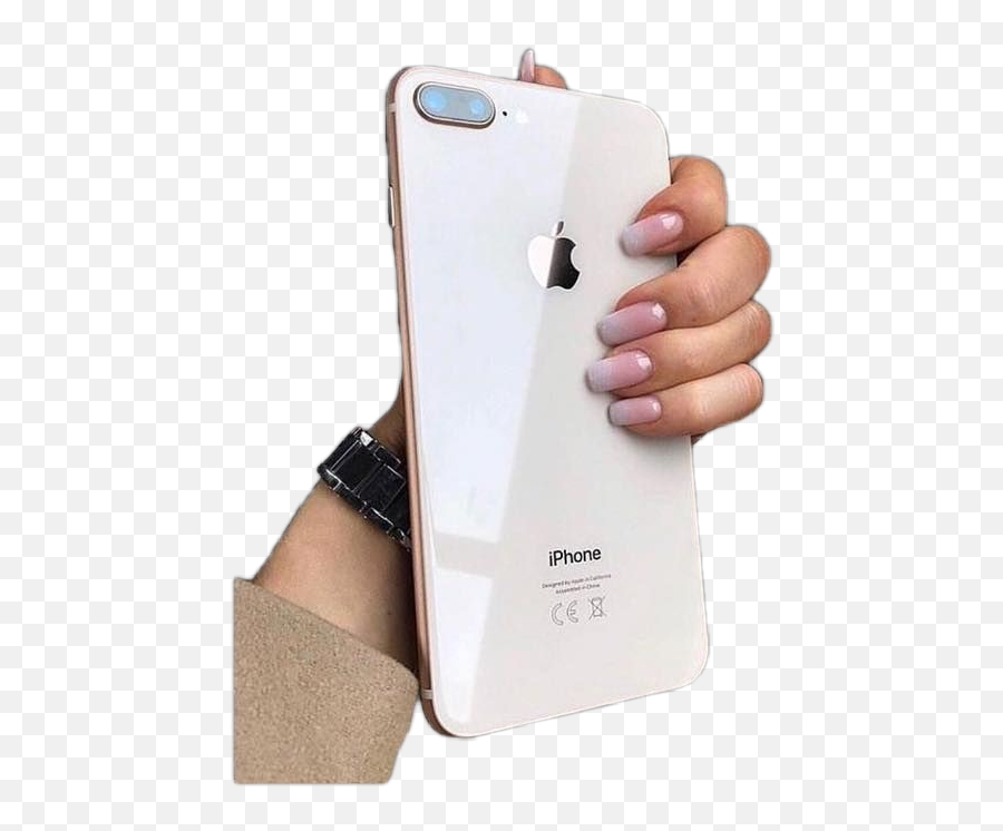 Phone Iphone Case Hand Nailsblue - Iphone 8 Plus Rose Emoji,Star Wars Emoji Iphone