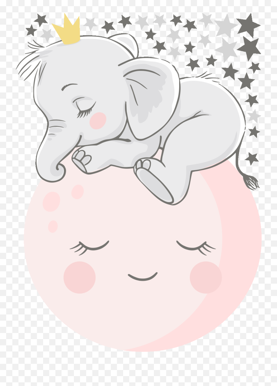 Httpswwwambiance - Stickercomespegatinadeunanina Baby Elephant Stickers For Kids Emoji,Emoticon Sacando La Lengua