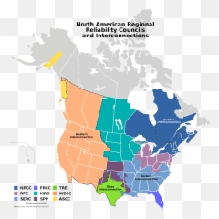 North American Power Transmission Grid - United State Of Canada Emoji