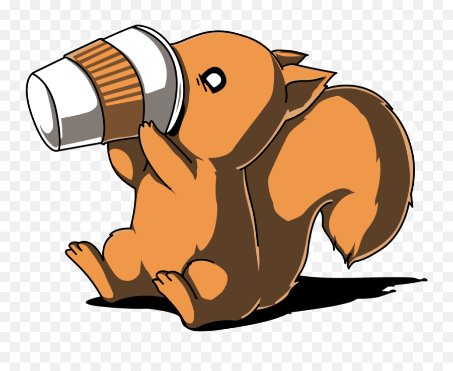 Squirrel Sticker Clipart - Coffee Squirrel Png Emoji,Squirrel Emoji
