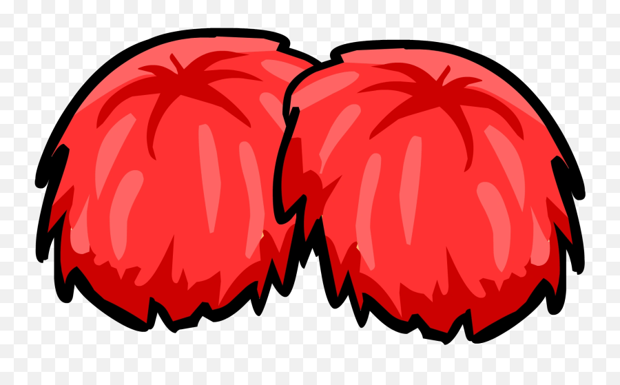 Red Pompoms - Red Pom Poms Clip Art Emoji,Pom Pom Emoji