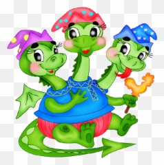 Cartoon Dragons Pictures - Three Headed Clipart Png Baby Emoji