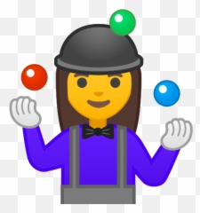 Woman Juggling Emoji - Emoticon Giocoliere