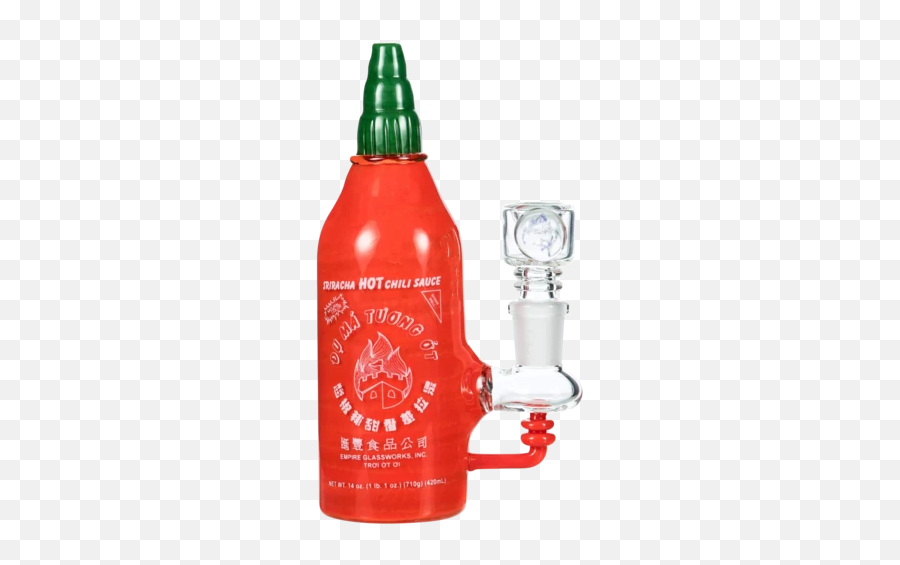 Empire Glassworks Bong - Sriracha Emoji,Hot Sauce Emoji