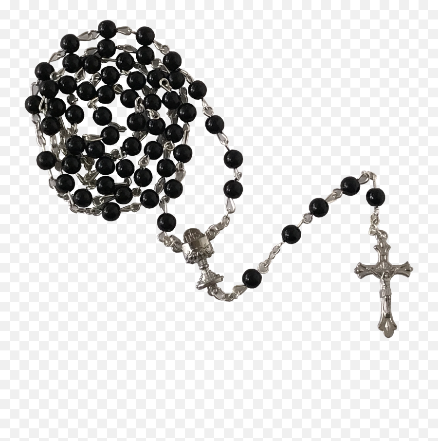Free Rosary Clipart Black And White - Bead Emoji,Rosary Emoji