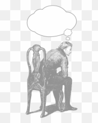Vector Drawing Of Man Sitting - Fracaso Escolar Flavia Terigi Emoji