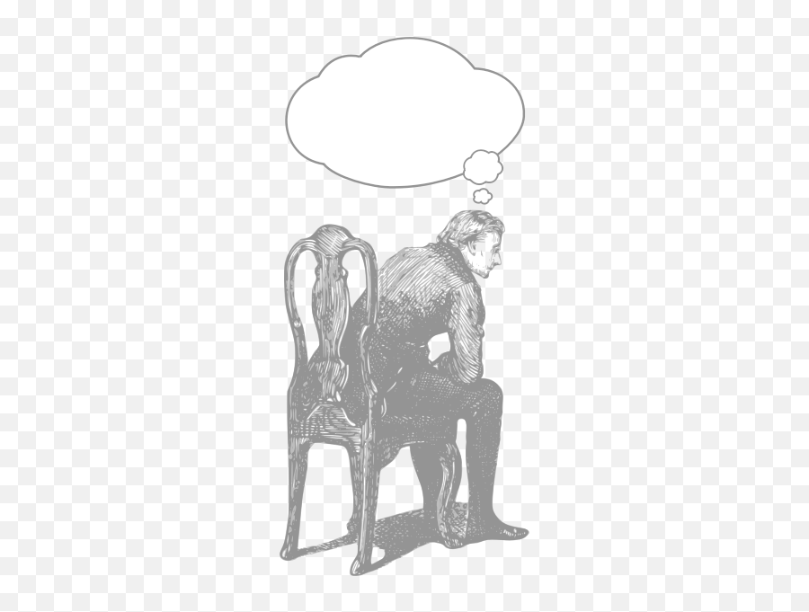 Vector Drawing Of Man Sitting - Fracaso Escolar Flavia Terigi Emoji,Scratching My Head Emoji