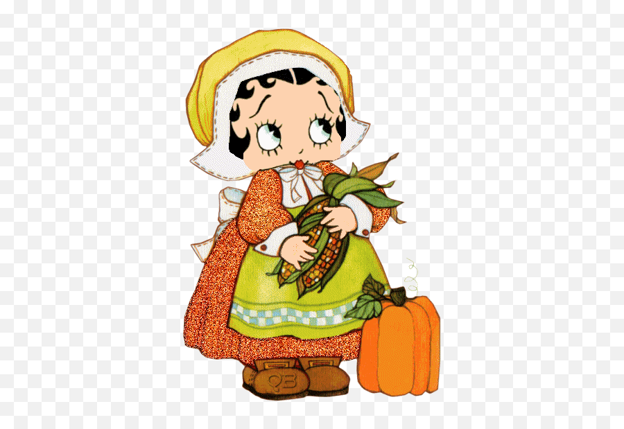 Free Thanksgiving Gif Images Download - Thanksgiving Pics Betty Boop Emoji,Happy Thanksgiving Emoticon
