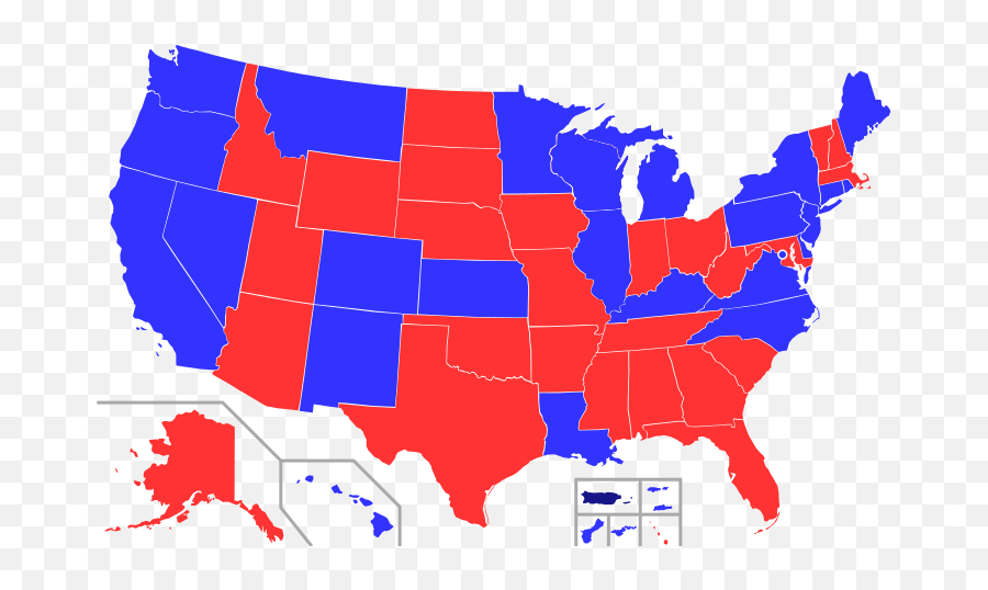 United States Governors Map - Catholics In Usa Map Emoji,Puerto Rico Flag Emoji