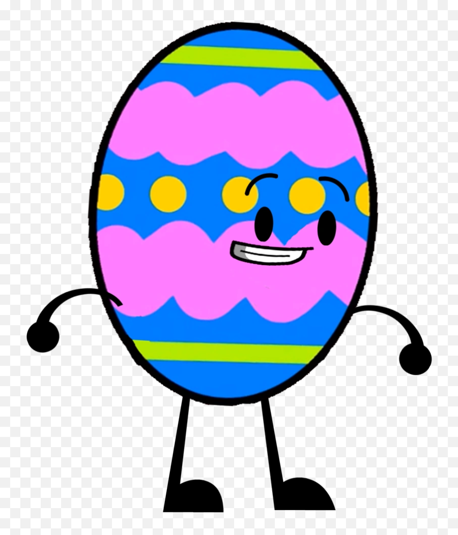Easter Egg - Battle For Dream Island Easter Egg Emoji,Happy Easter Emoticon