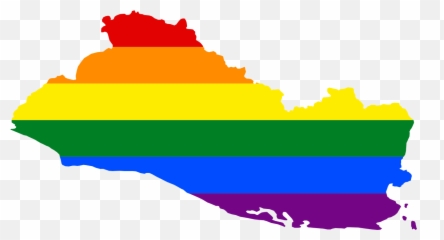 Lgbt Flag Map Of El Salvador - Emoji
