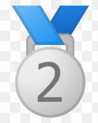 2nd Place Medal Emoji - Transparent