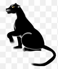 Cartoon Panther Clipart Clipart Kid - Panther Paw Clip Art Emoji,Black Panther Emoji