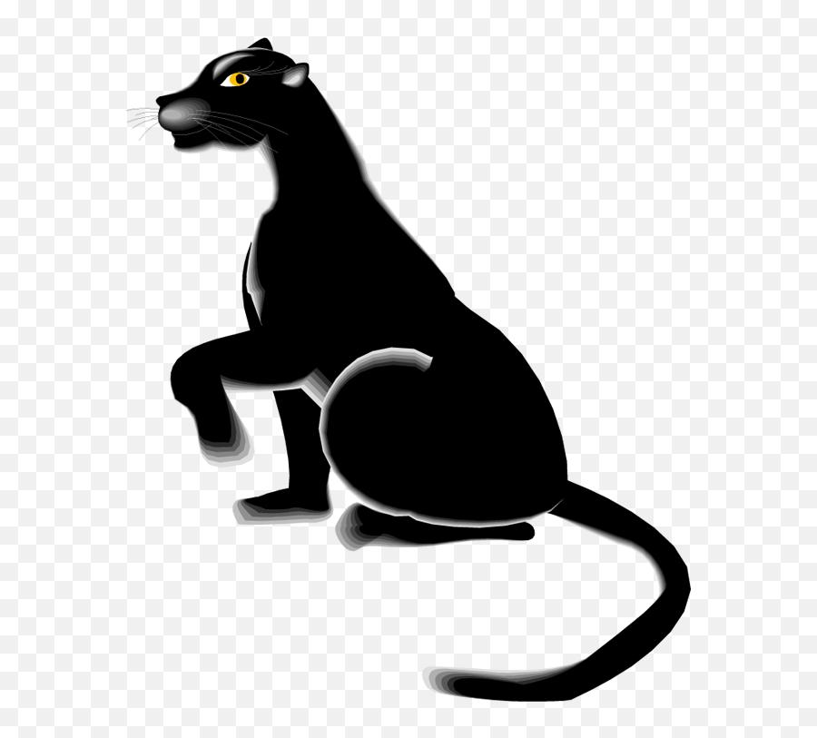 Cartoon Panther Clipart Clipart Kid - Panther Paw Clip Art Emoji,Black Panther Emoji