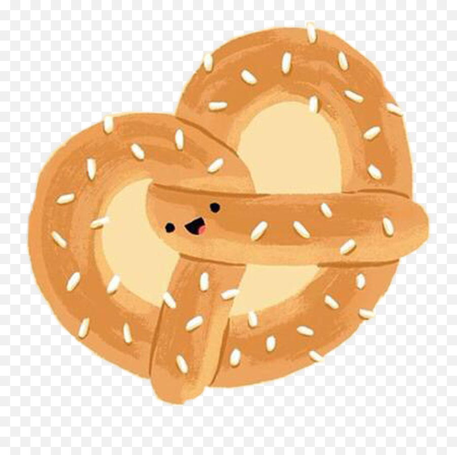 Heart Sticker - Cute Pretzel Clip Art Emoji,Pretzel Emoji