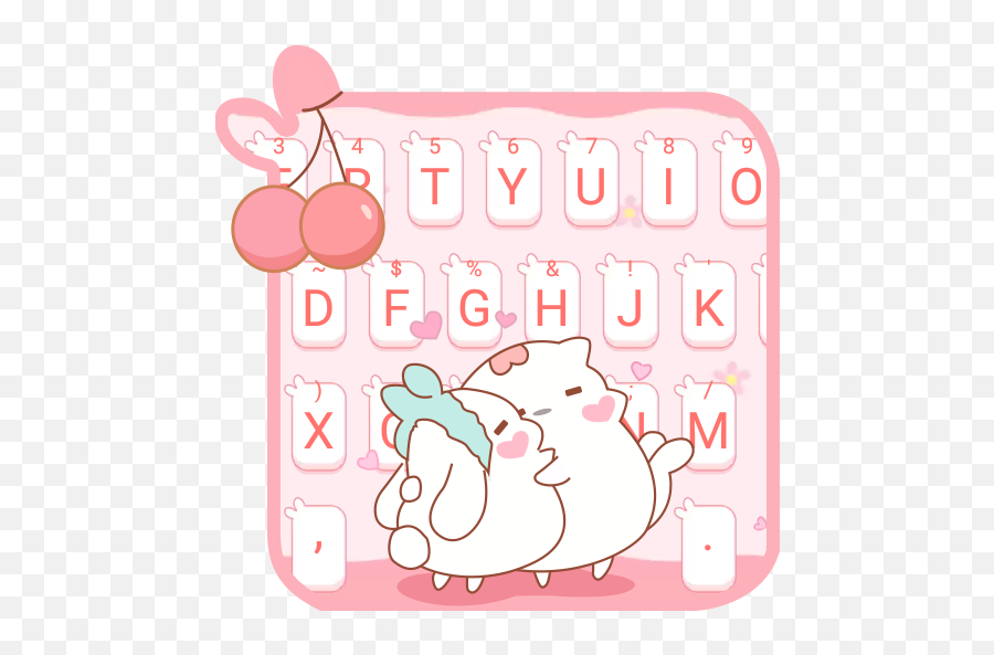 Pink Soft Love Keyboard - Keyboard Words Emoji,Afk Emoji
