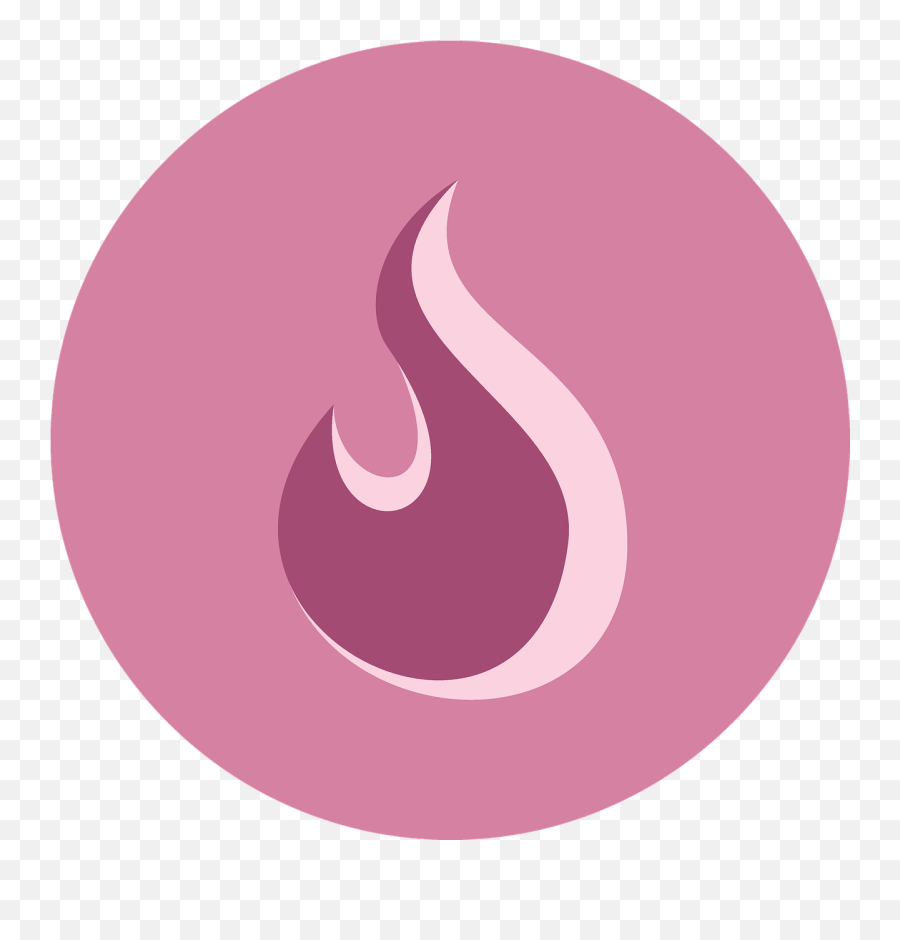 Trend Flame Clip Art Modern Simply - Circle Emoji,Emoji Shirt And Pants