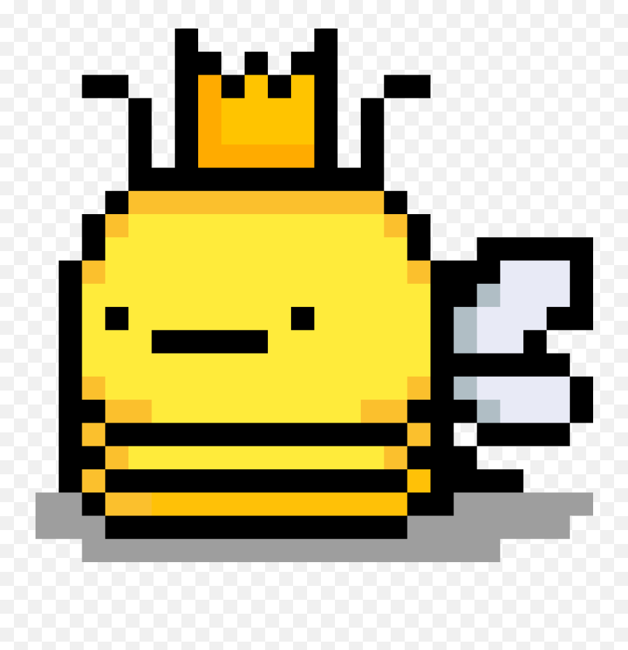 Queen Bee Meep - Bee Hive Pixel Art Emoji,Bee Emoticon