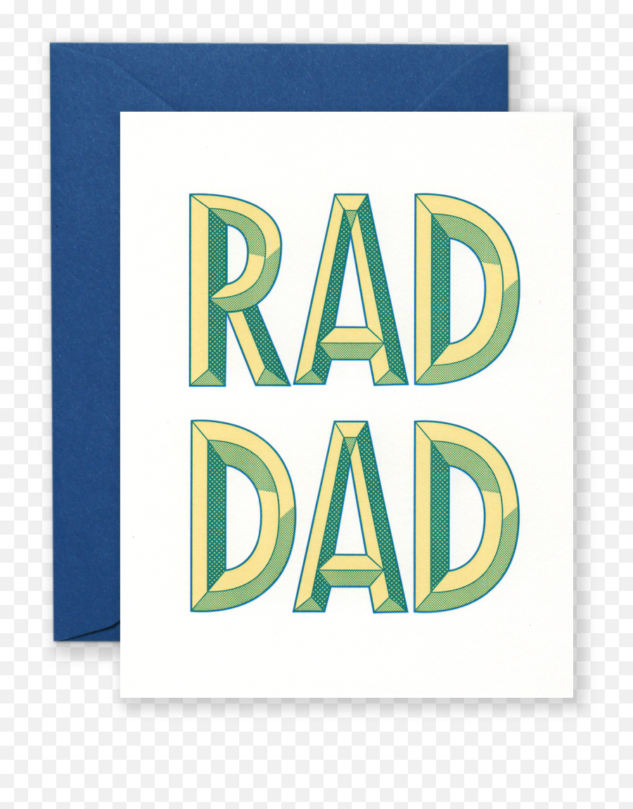 Rad Dad Greeting Card - Greeting Card Emoji,100 Emoji Necklace